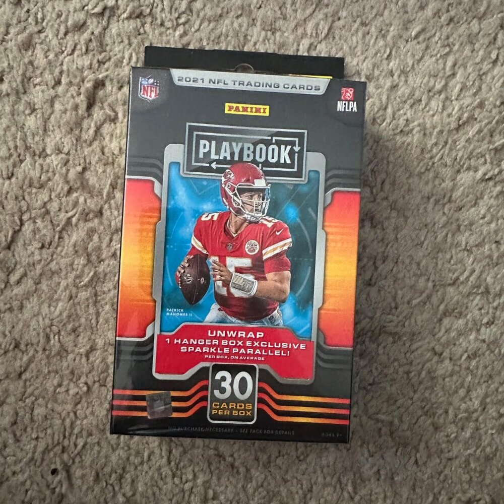 Panini Playbook 2021  NFL Football Trading Cards Hanger Box